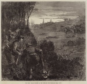 The War, Francs-Tireurs on the Look-out for Prussians near Paris by Frederick Barnard